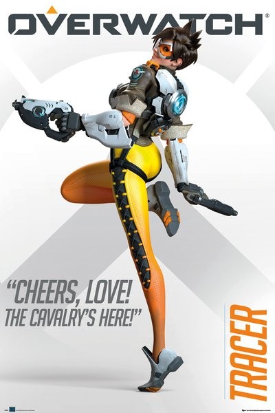 Poster, Quadro Overwatch - Tracer em